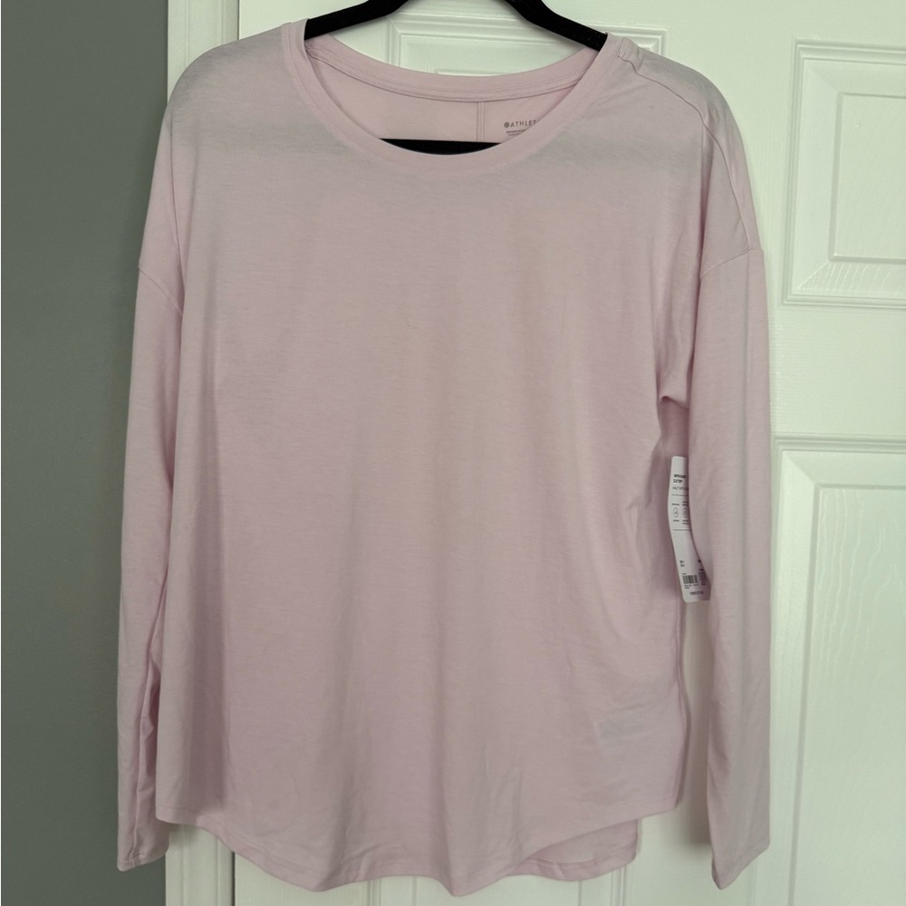 Athleta women’s with ease 2.0 pink top